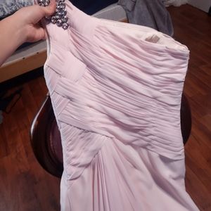 Light pink prom dress